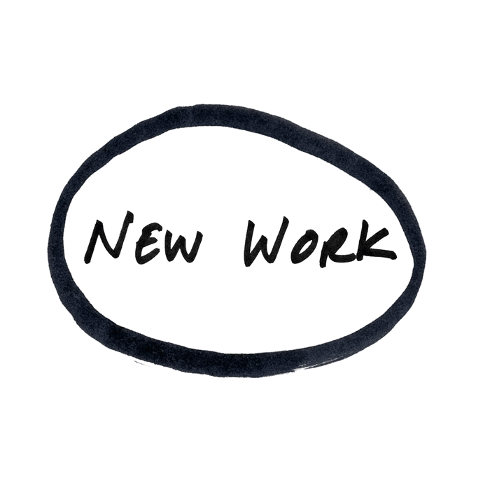 This is the button to go to the New Work Category on the Drawn and Painted website.